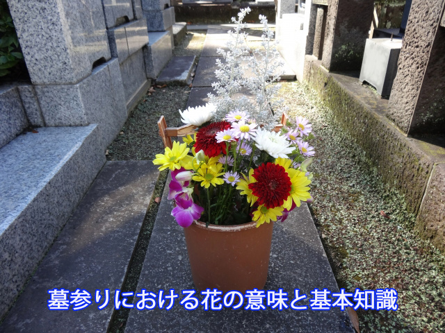墓参りにおける花の意味と基本知識