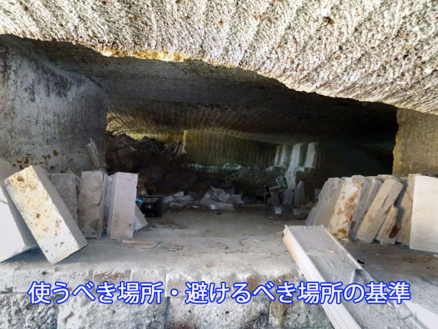 使うべき場所・避けるべき場所の基準