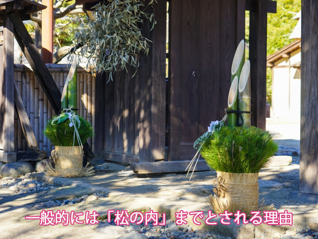 一般的には「松の内」までとされる理由