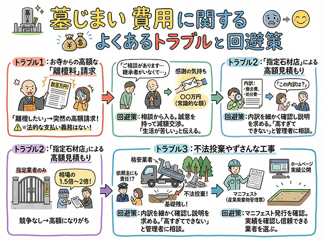 費用に関するよくあるトラブル