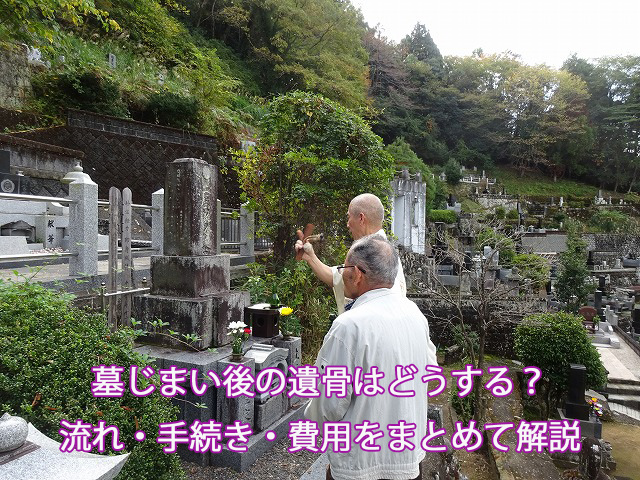 墓じまい後の遺骨はどうする？流れ・手続き・費用をまとめて解説