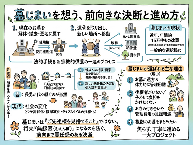 墓じまいの流れ