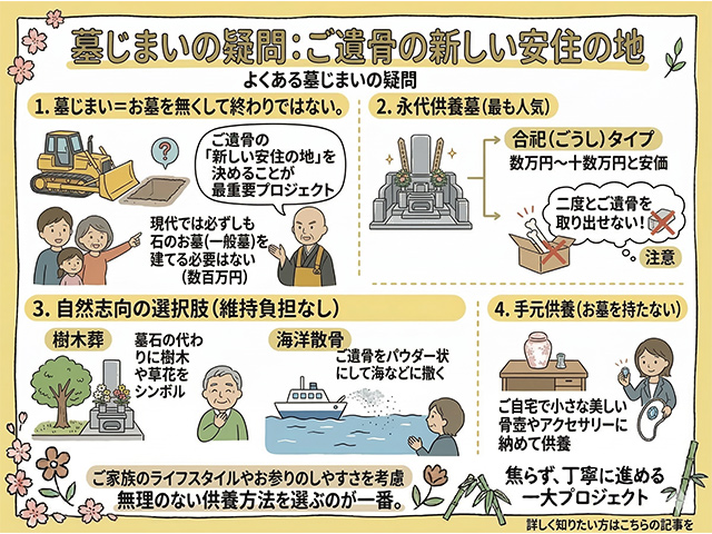 よくある墓じまいの疑問